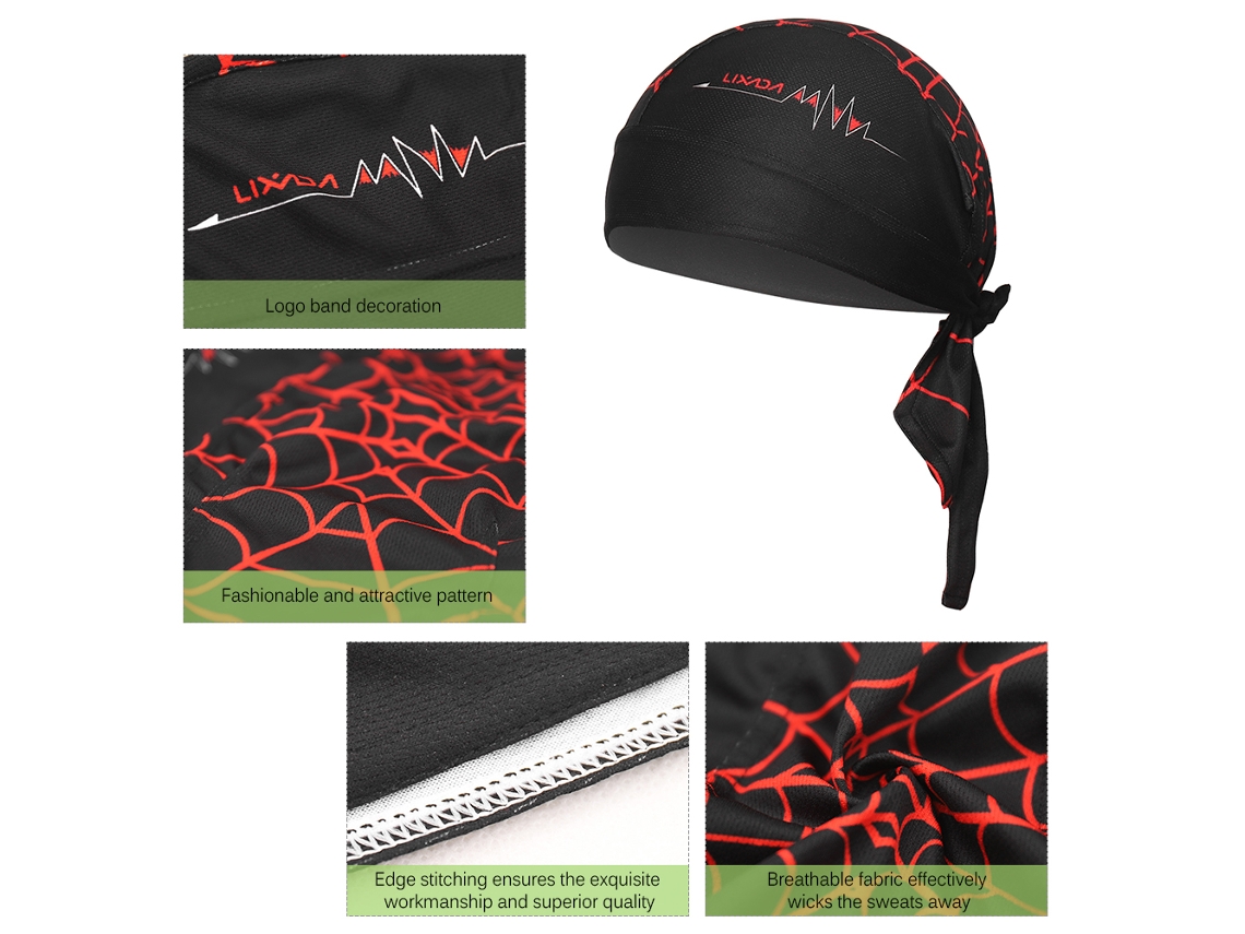 Bandana de Ciclismo Ajustável, Unissex, UV, Proteção, Secagem Rápida, Outdoor, Headband, Acessório para Bicicleta S/MARCA