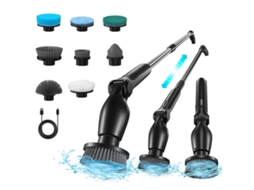 Escovador Elétrico 9 em 1 Sem Fio, Ipx5, com 9 Cabeças para Banheiro, Cozinha e Carro S/MARCA