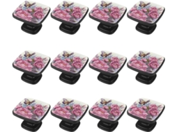 Puxadores Quadrados Para Gavetas De Cômoda, Puxadores Para Armários De Cozinha, 12 Peças, Borboletas E Flores, Puxadores