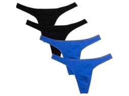 2026 calzoncillos String para Hombre Pack de 4 Owh Microfibra Elástica, Ligero Y Transpirable S Negro Azul