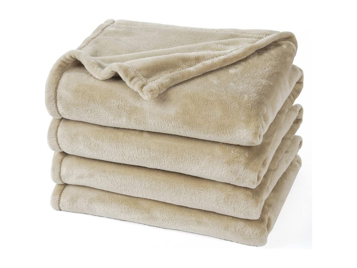 manta de Fleece Ultra Macia Tamanho Duplo 150x200cm, Sem Pilling, Conforto Plush 280gsm