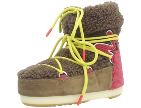 Sapatos de Mulher MOON BOOT Mb Patch Shear Pele Castanho (3940)