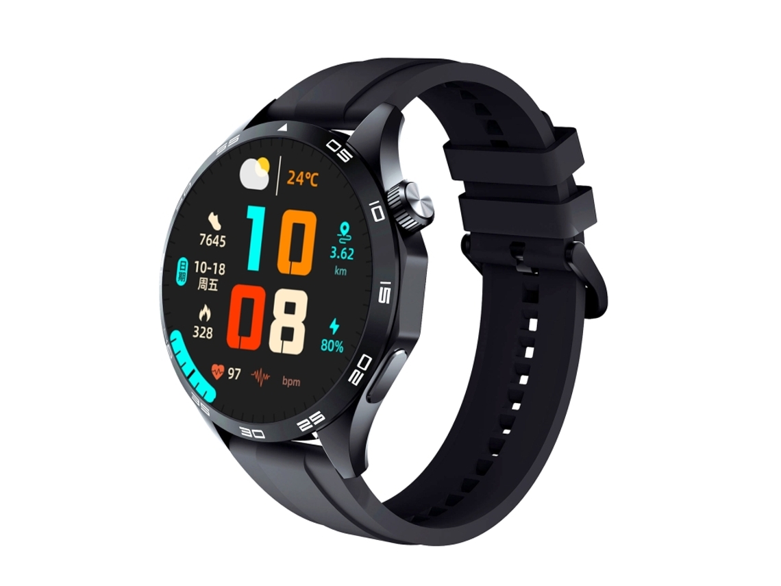 (preto) Smartwatch Esportivo À Prova D'água Ip67 De 1,52 Polegadas Com Pulseira Em Silicone