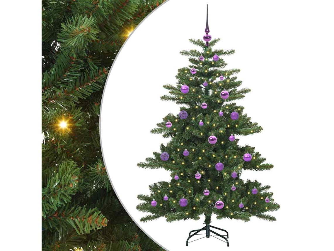 Conjunto 1 Árvore De Natal Artificial Vidaxl Verde Pvc (150 Cm)