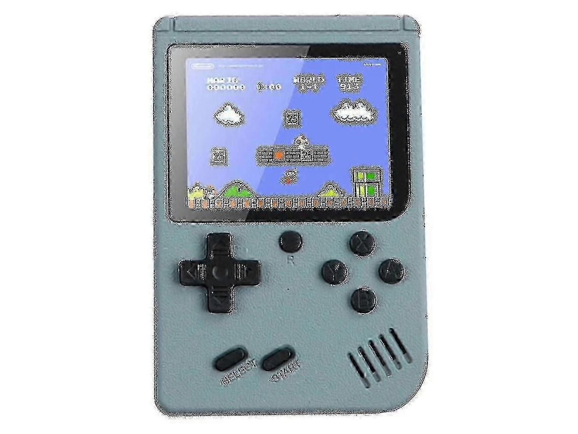 Gameboy com 500 Jogos Clássicos Integrados, Console de Videogame Retrô, Brinquedo Infantil GOKOCO (cor: Cinza)