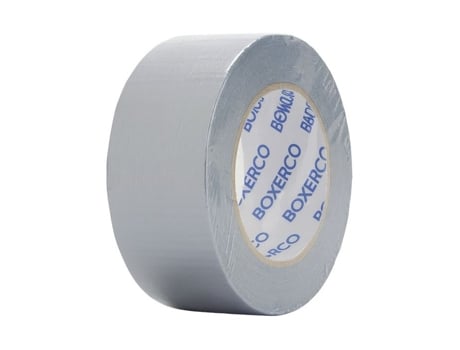 Fita Adesiva de Tecido Cinza Boxbrico 50mm x 50m - Resistente e Impermeável