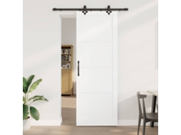 Vidaxl Porta Deslizante Orkdal 83 X 232 Cm Madeira De Pinho Maciça
