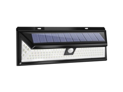 Luminária solar externa à prova d'água Brilvibera com 118 LEDs e sensor de movimento PIR.