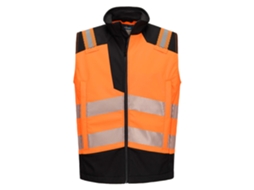 Gilet Softshell Ignífugo De Alta Visibilidade Modaflame | Fr Naranja/negro / M