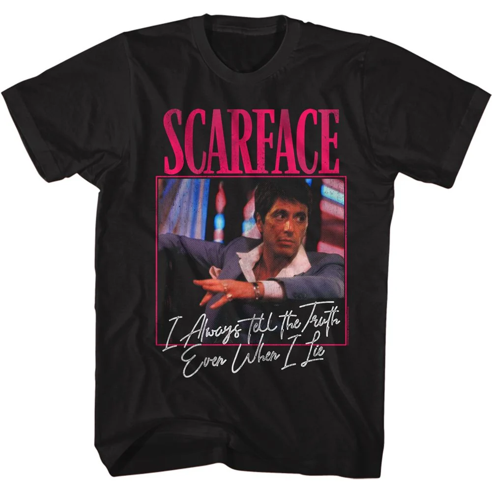 Rockinstone Scarface Movie Always Black Adult T-shirt Size:s