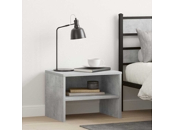 Vidaxl Mesa-de-cabeceira 40x30x30 Cm Contraplacado Cinzento Cimento