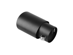 Ponteira de Escape Automóvel em Aço Inoxidável Adaptador Universal de 2,1'' para 1,5'' para Modificação de Escape (preto)