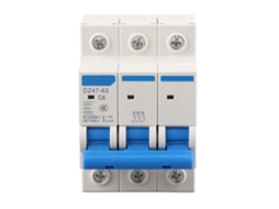 Hkj interruptor de Circuito Miniatura Mcb Dz47 63 3 Polos 400v 6a