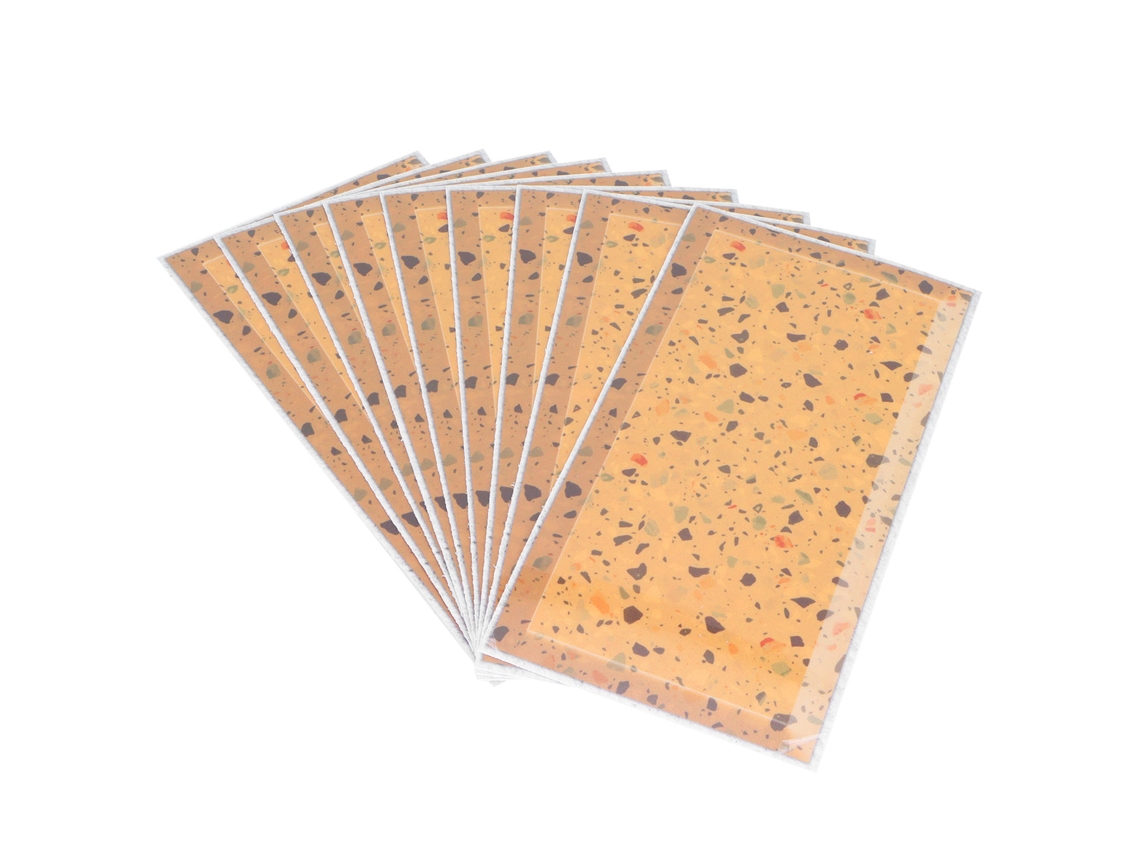Baok - Conjunto de 9 adesivos de parede autoadesivos e impermeáveis com imitação de vidro para decoração de banheiro e cozinha (faça você mesmo).