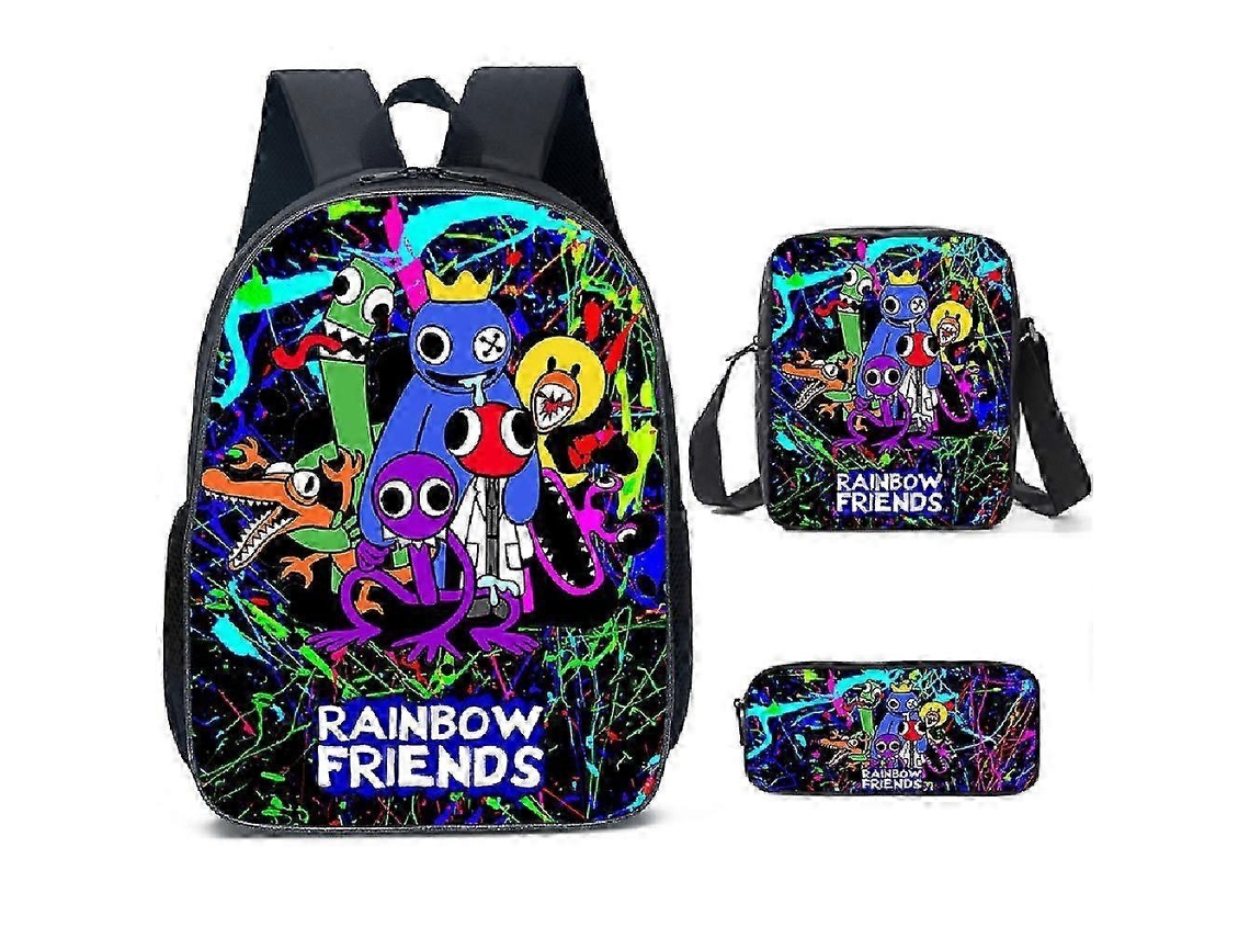 Mochila Rainbow Friends Para Estudantes Do Ensino Fundamental E Médio, Mochila De Desenho Animado De Anime, Mochila Infantil 13 Nmaov Olysi Shop