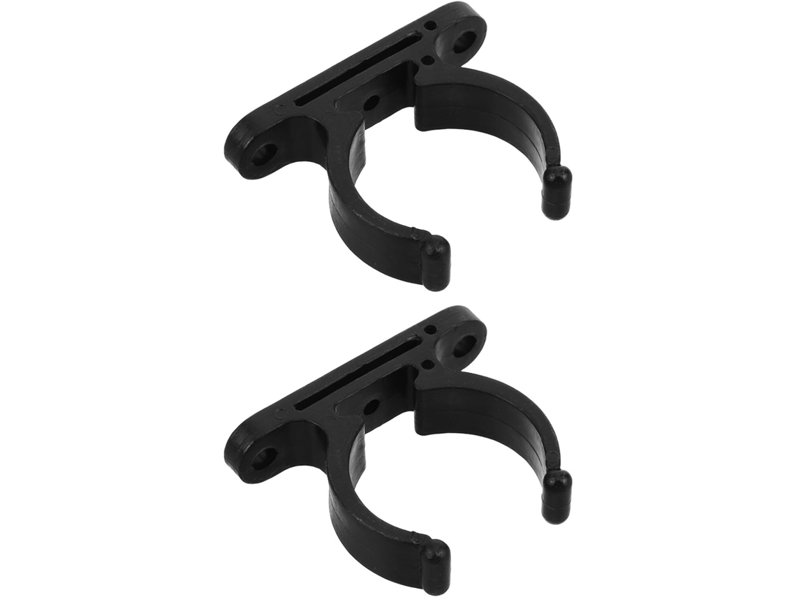Conjunto De 2 Presilhas Fixação Em Nylon Preto 1,5 Polegadas