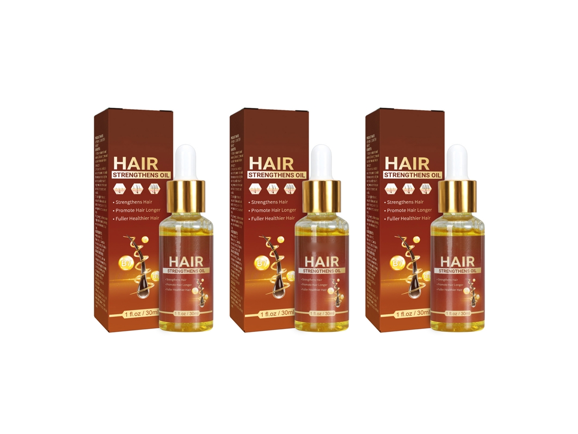 3pcs 30ml Óleo De Caster Para Crescimento Capilar Prevenir Queda Fortalecer Raízes Aumentar Espessura Para Todos Os Tipos De Cabelo