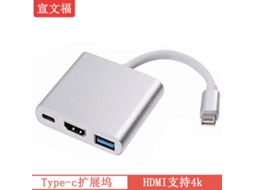 Adaptador LAXISCREED Type c para Hdmi 4k com Usb