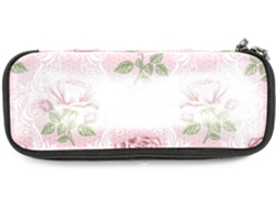 Conjunto grande de lápis e marcadores com estampa retrô de flores e rosas, ideal para escola, mesa de trabalho, adultos, meninas e crianças.