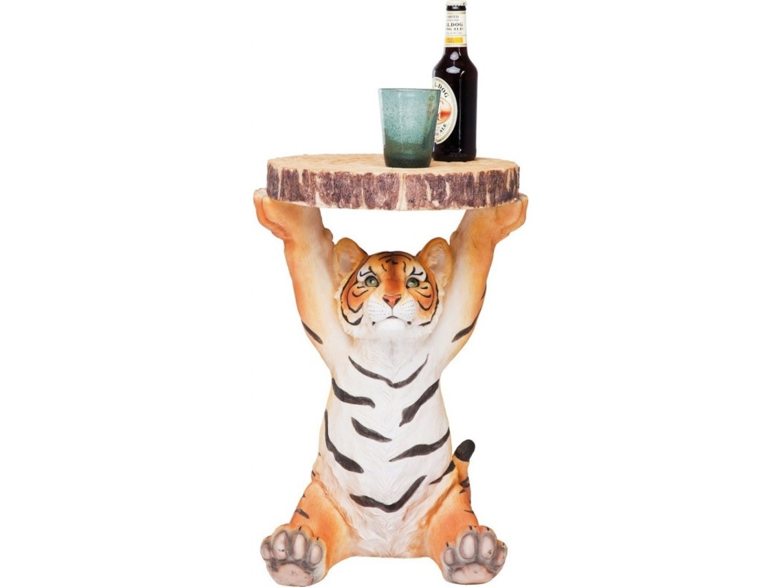 Mesa de Apoio Animal Tiger Ø 35 cm