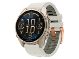 Bracelete para Garmin Fenix 8 Amoled Silicone Fivela de Aço Rosé Liberação Rápida Sand Grey XIAOMOYU (43mm)