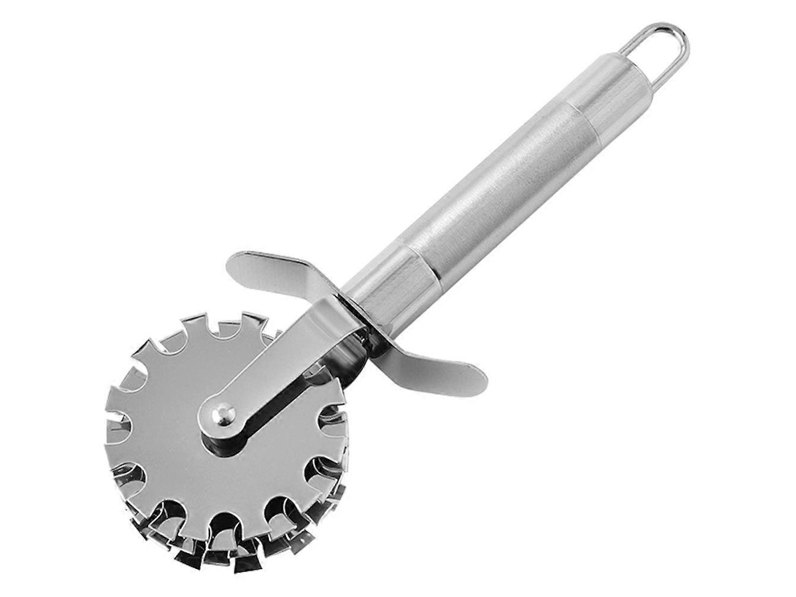 Tenderizador de Carne de Acero Inoxidable 5 Ruedas para Bistec Cerdo Res Suavizador de Carne 19,3x7,2cm Plata