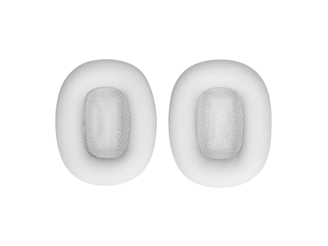 Aetheria almofadas de Reposição para Fones Ios Earbuds Max Confortáveis Couro de Proteína Cinza Claro
