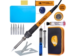 Set De Herramientas De Soldadura 14-en-1 – Soldador Op60w | Precisão E Durabilidade | Temperatura Ajustável