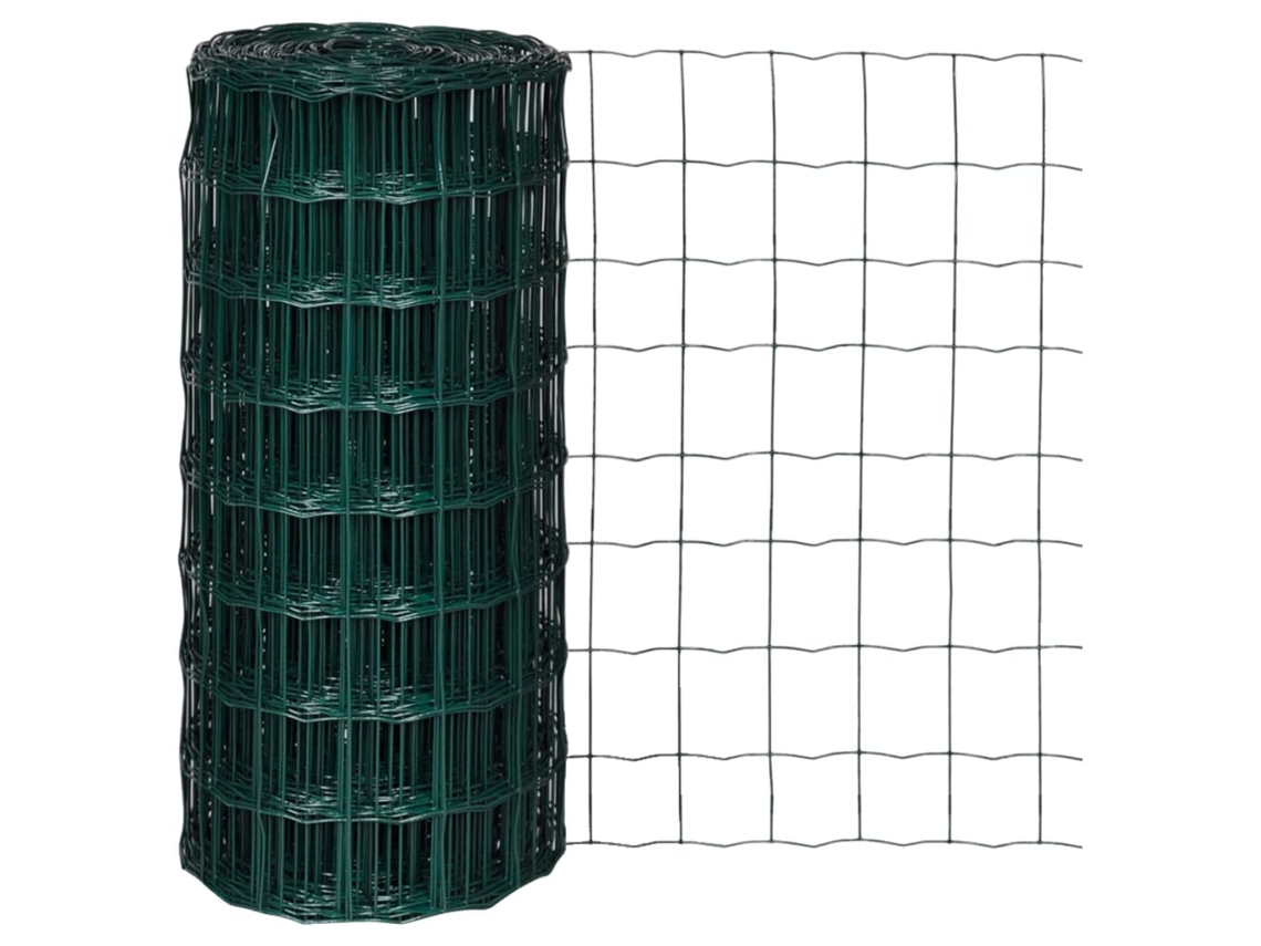 Vidaxl Cerca 10 X 0,8 M Aço Verde