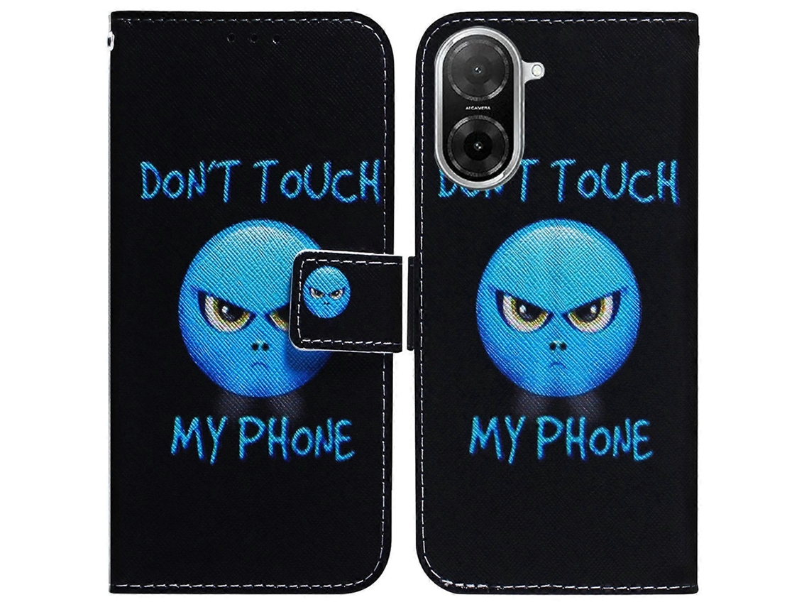 Capa Tipo Carteira De Couro Com Estampa De Padrão Para Xiaomi Redmi A5 4g (171,7 Mm) Poco C71 4g, Não Toque No Meu Telefone