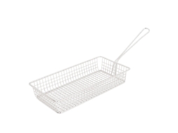Cesta para fritadeira profunda em aço inox 304 com alça longa, multifuncional | S/MARCA