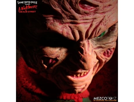 Inglês Um Pesadelo Na Rua Elm Freddy Krueger Boneca Falante 25cm Mezco Toyz