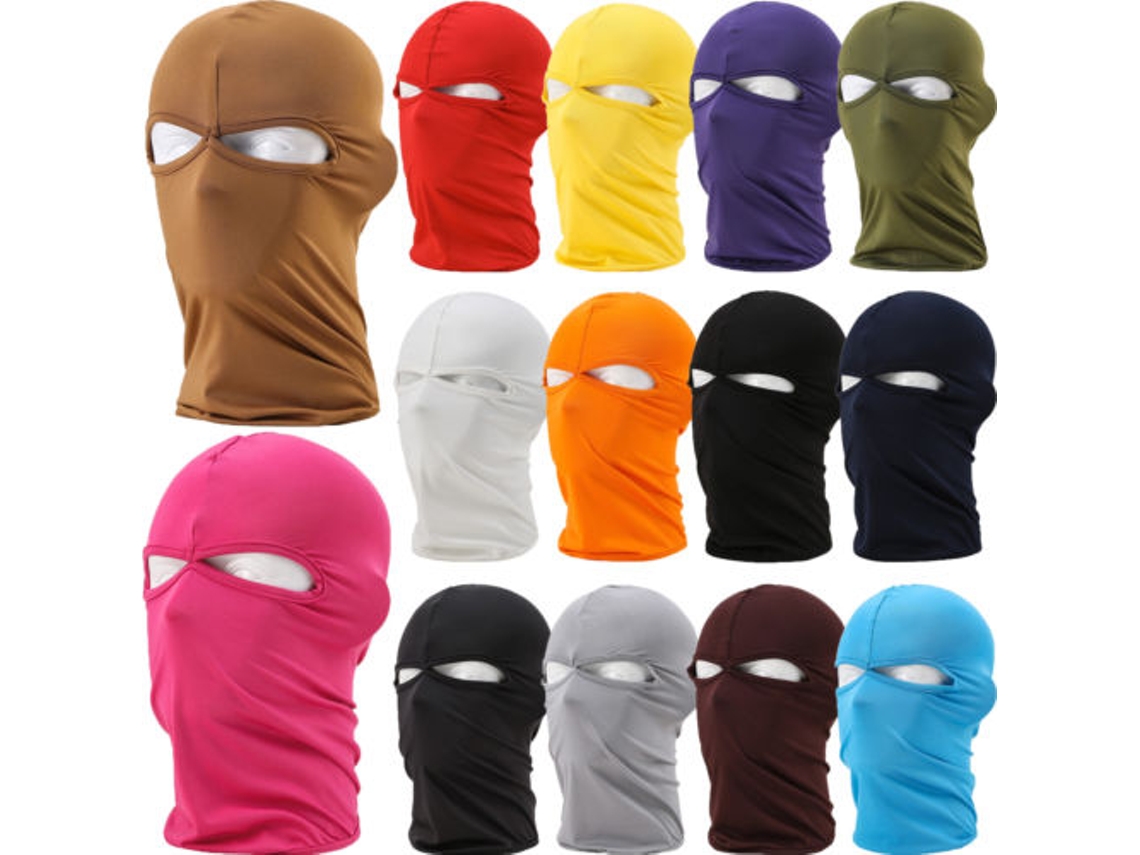Máscara Balaclava 2 Furos Máscara de Esqui Máscara Facial Completa Aquecedor de Pescoço Capacete de Motocicleta BRILVIBERA