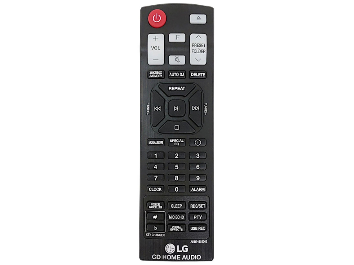 Comando para Equipamento Audio LG Akb74955362