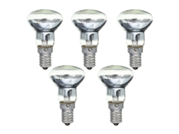 Rebe bombilla de Reposição para Lâmpada de Lava E14 R39 30w Foco de Parafuso Refletor Transparente 220 240v 5 Unidades