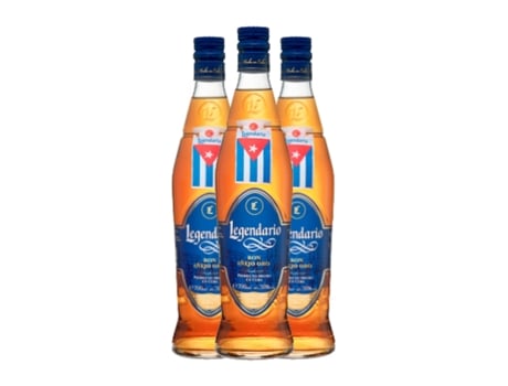Rum LEGENDARIO Añejo Oro (0.7 L - 3 Unidades)
