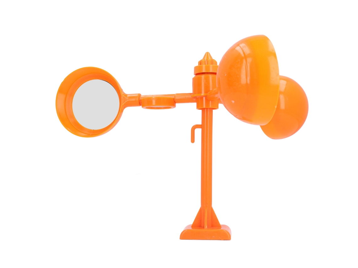 Espantador de pássaros giratório 360° com base magnética e luzes para pomares, fazendas e lagos.