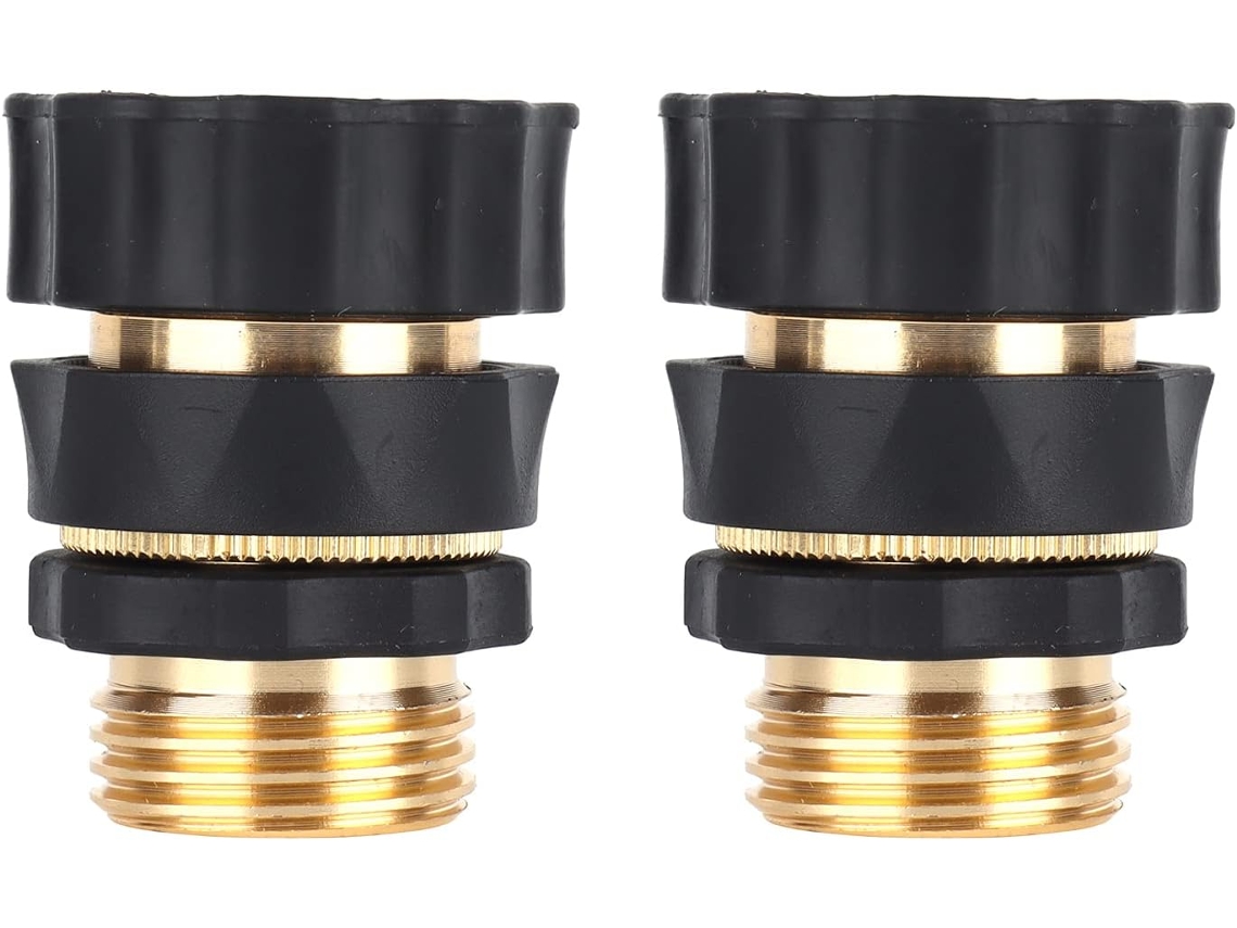 2 Peças De Conector Rápido Mangueira Latão G3/4, Bico Irrigação Alta