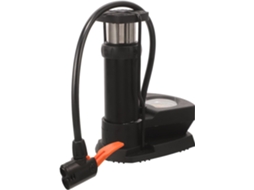 Bomba De Ar Portátil Para Bicicletas E Scooters, Inflador Manual, Preta, Manômetro Integrado, Compressor.