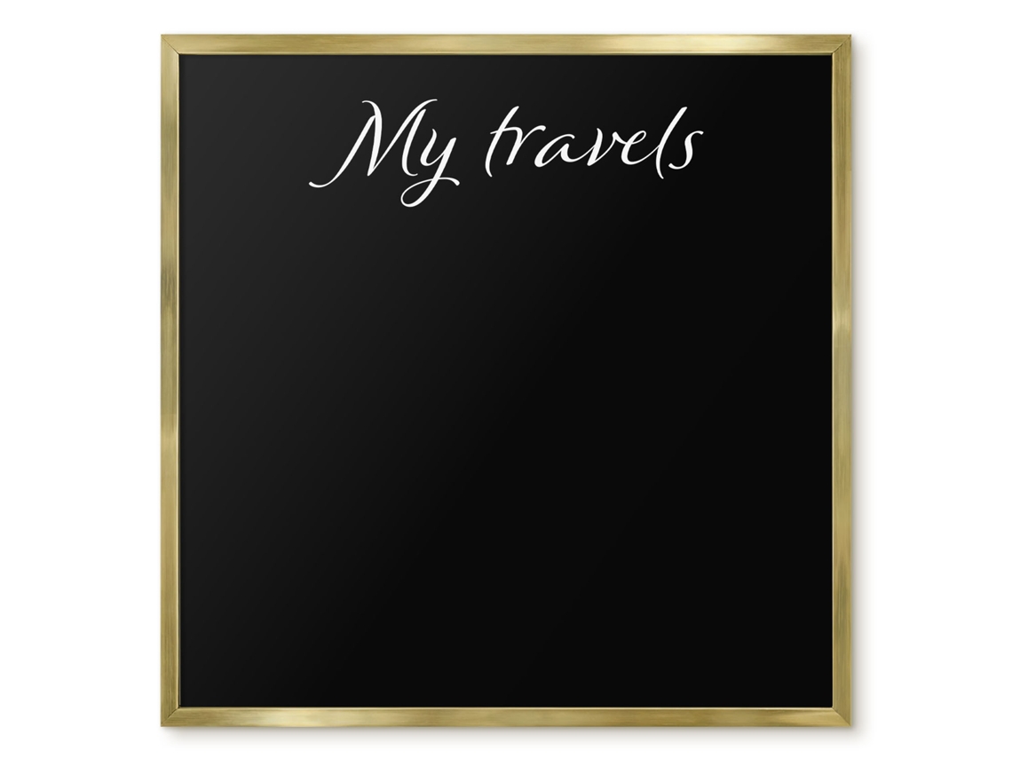 Magnetic Glass Board My Travels For The Hall Espelharte (50x50 Cm)