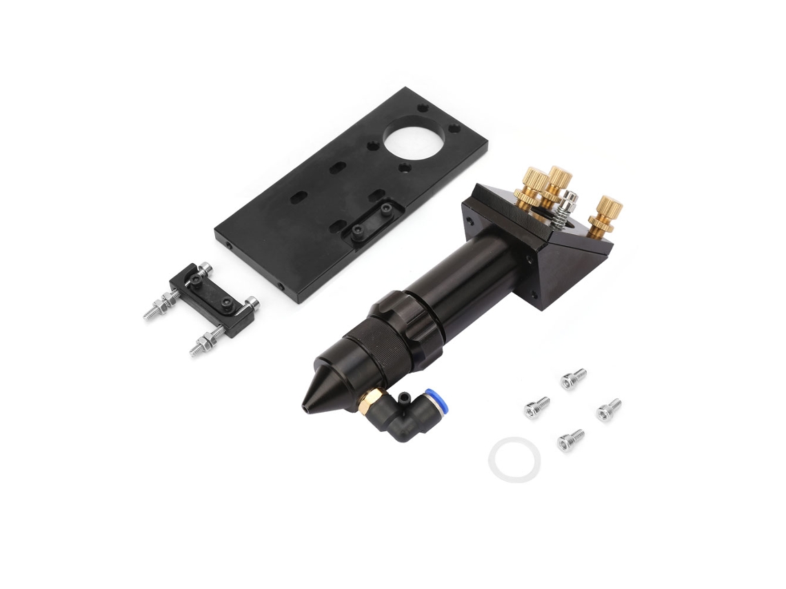 Lente De Foco Para Cabeça Laser Co2 D20mm Fl50.8/101.6mm Com Placa De Montagem Para Máquina De Gravura A Laser