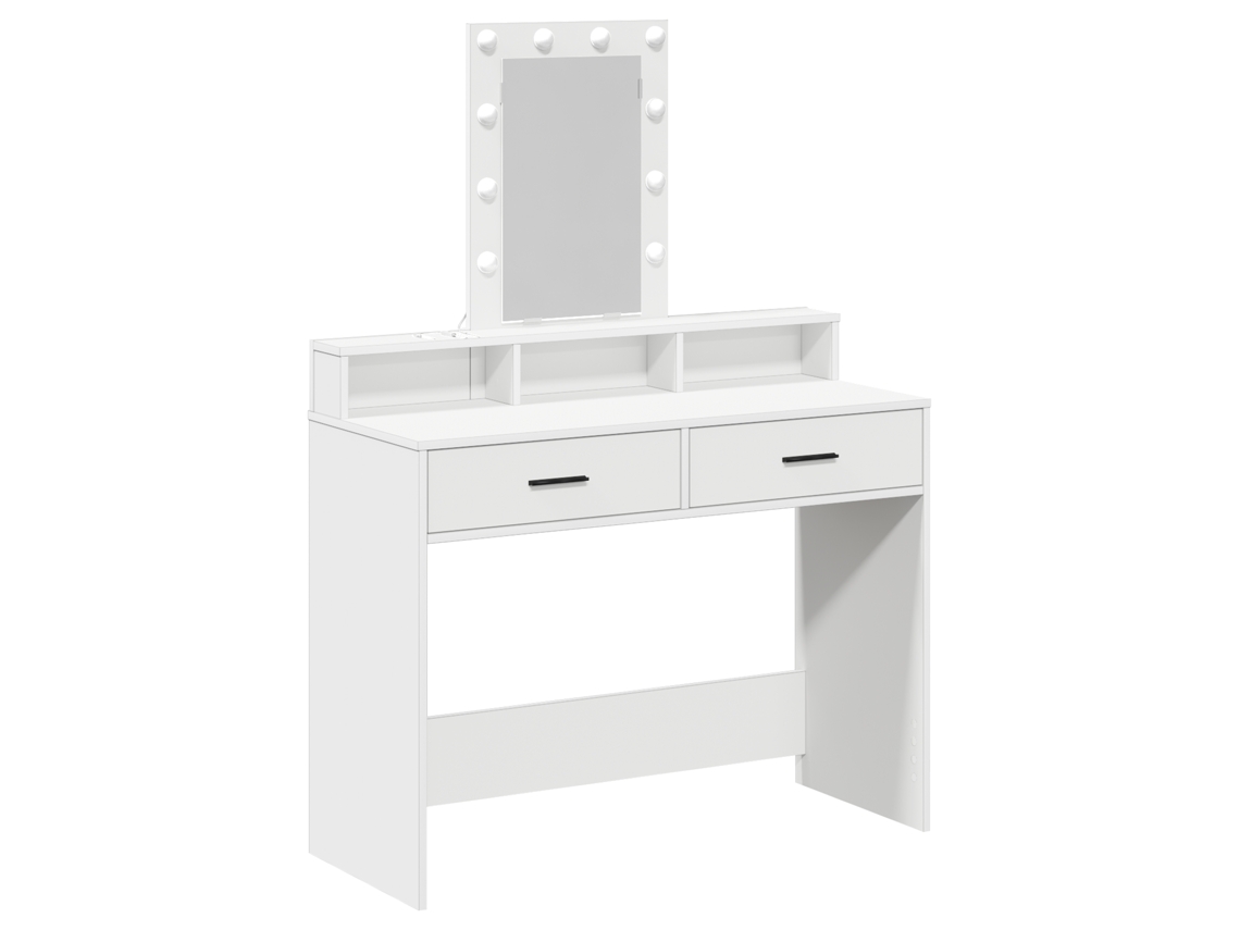 Conjunto 1 Mesa De Vestir Vidaxl Branco Derivados De Madeira (100 X 41 X 140 Cm)