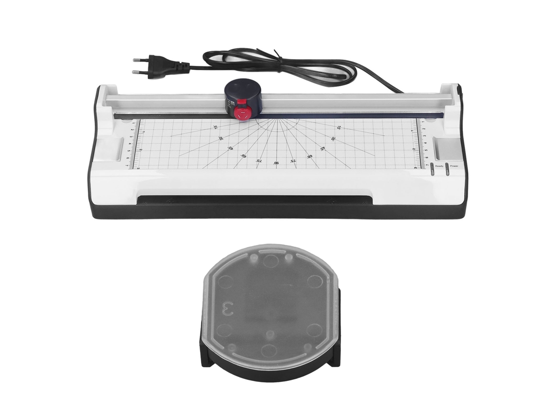 Máquina de Laminar 9 Polegadas A4 Térmica Fria para Casa Escola Escritório com Corte Flexível e Desligamento Automático