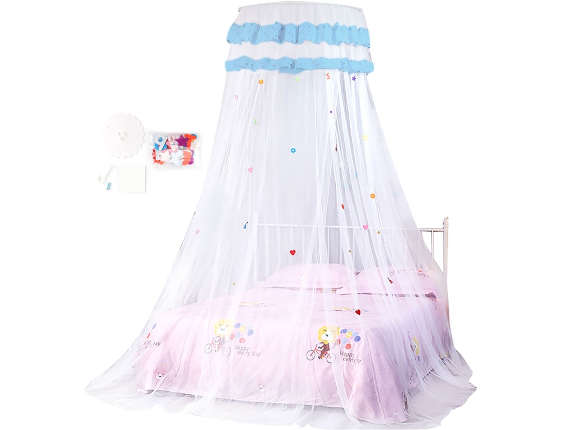 Manta Mosquito Infantil Princesa com Cortina Branca