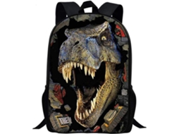 Mochila Escolar, Cinza 43,18cm Estilo Dinossauro