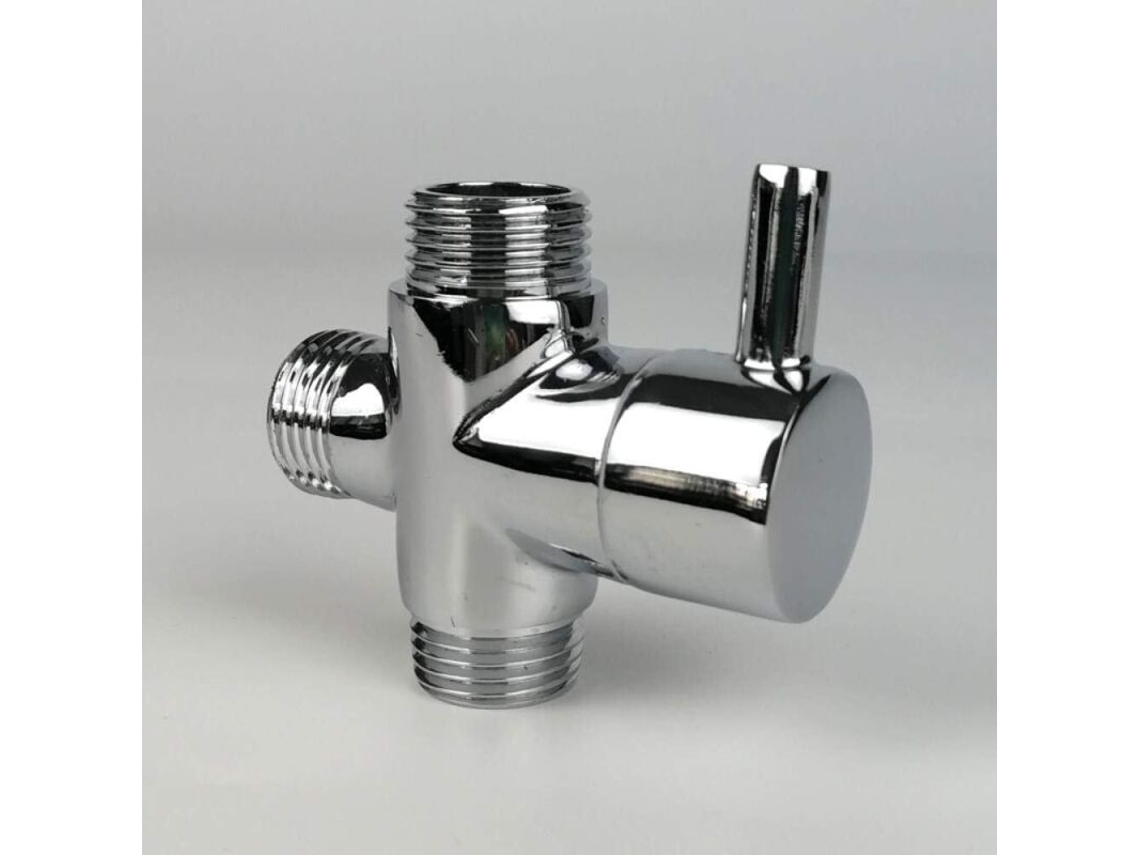 Válvula Desviadora, Macho G1/2, Latão, Adaptador T, Cromado, Acessórios Para Misturador De Chuveiro De Banheiro