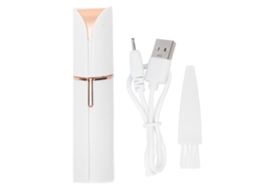 Epilador Facial Mini para Mulheres, Design em Forma de Batom, Recarregável Usb, Remoção Segura de Cabelo | S/MARCA