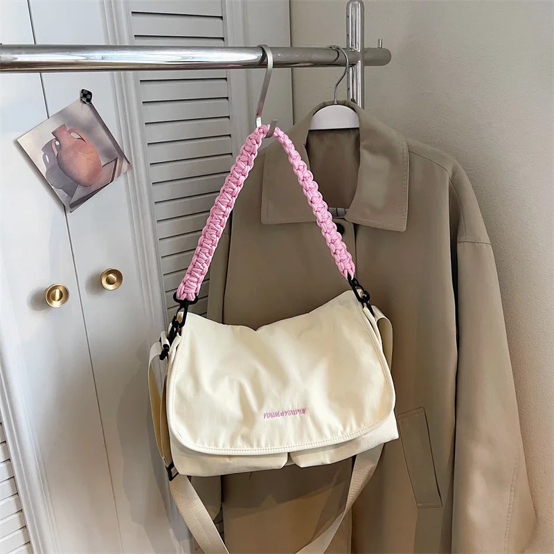 Bolsa Feminina Casual De Ombro/transversal (branca), Ideal Para O Dia A Dia.