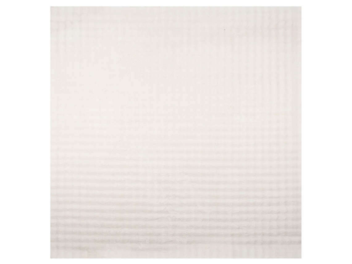 Conjunto 1 Tapete Interno Vidaxl Creme Poliéster (200 X 200 Cm)