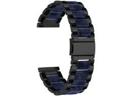 Pulseira de reposição compatível com o smartwatch Pebble Time Round/Pebble 2. Pulseira elegante em aço inoxidável e resina. Ly Ebike.